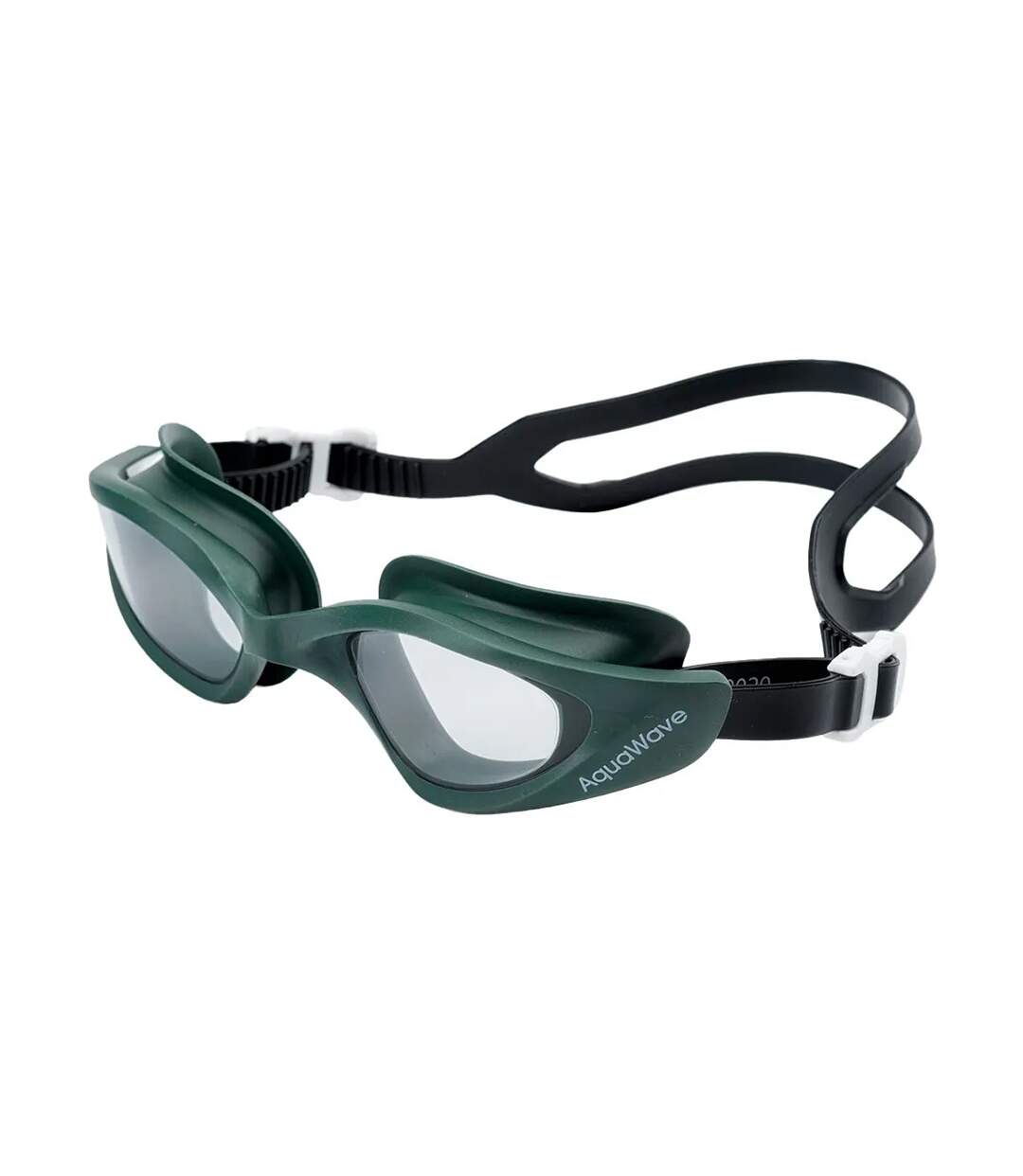 Lunettes De Natation Helm Vert Foncé Noir Orange Aquawave-1