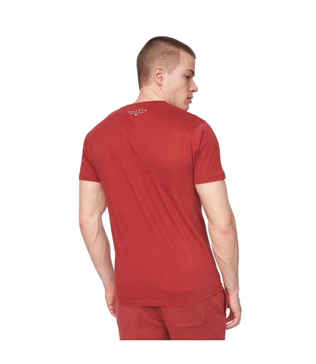 T-shirt curveball homme rouge foncé Henleys-2