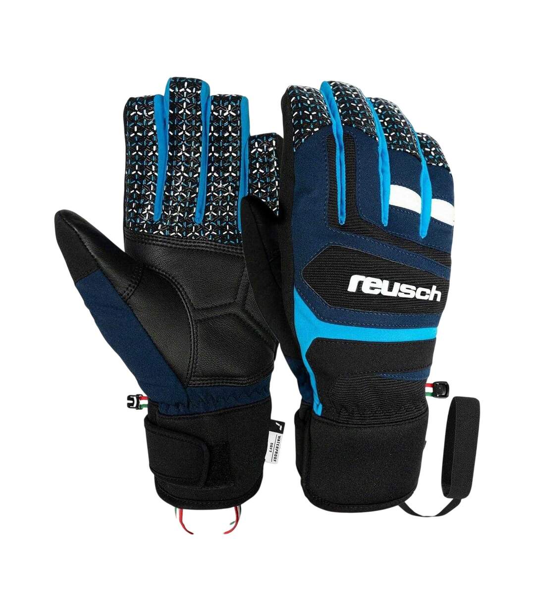 Mens Logo Ski Gloves Blue Reusch-3