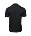 Mens luxury stretch pique polo shirt black Tee Jays