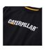 Mens Logo Midweight Crew Neck Jumper Black Caterpillar-2