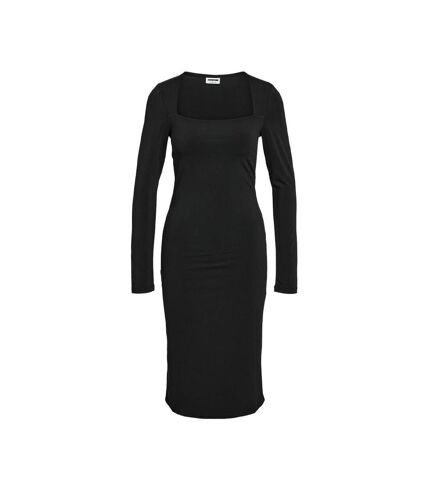 Robe Moulante Noir Femme Noisy May Sqaure Neck - L