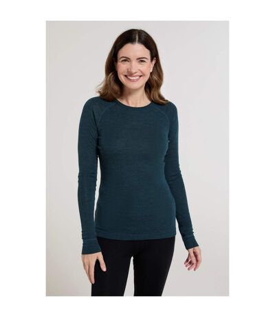 Haut thermique merino femme bleu sarcelle Mountain Warehouse