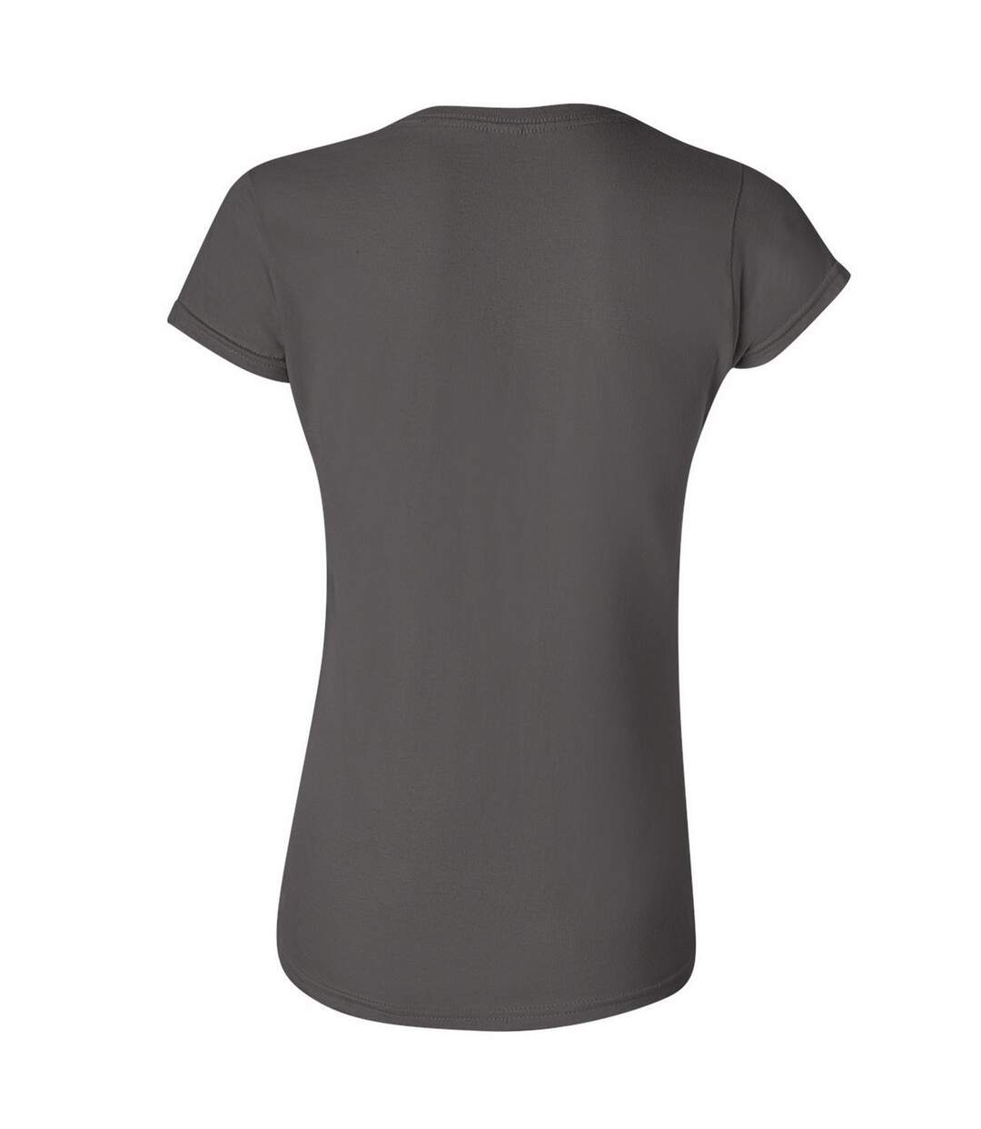 T-shirt À Manches Courtes Femmes Gris Foncé Gildan-2