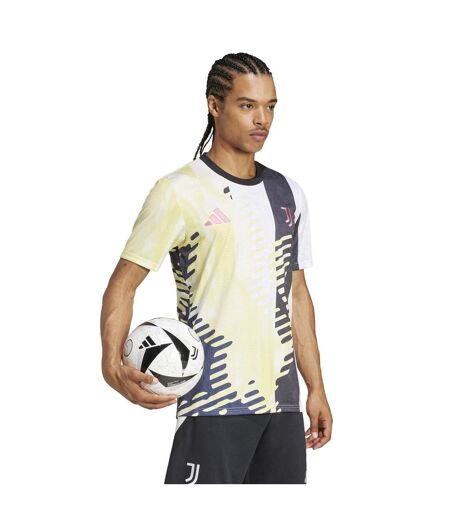 Maillot De Foot Entraînement Motif/style Abstrait Juventus Homme Jaune Noir Adidas