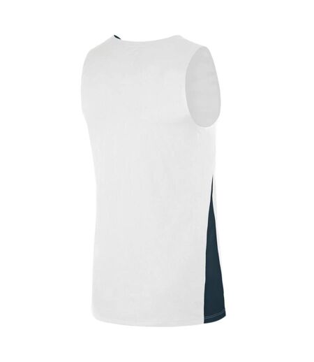 Maillot Sans Manches Motif/style Panneau Contrasté Femme Blanc Bleu Foncé Nike