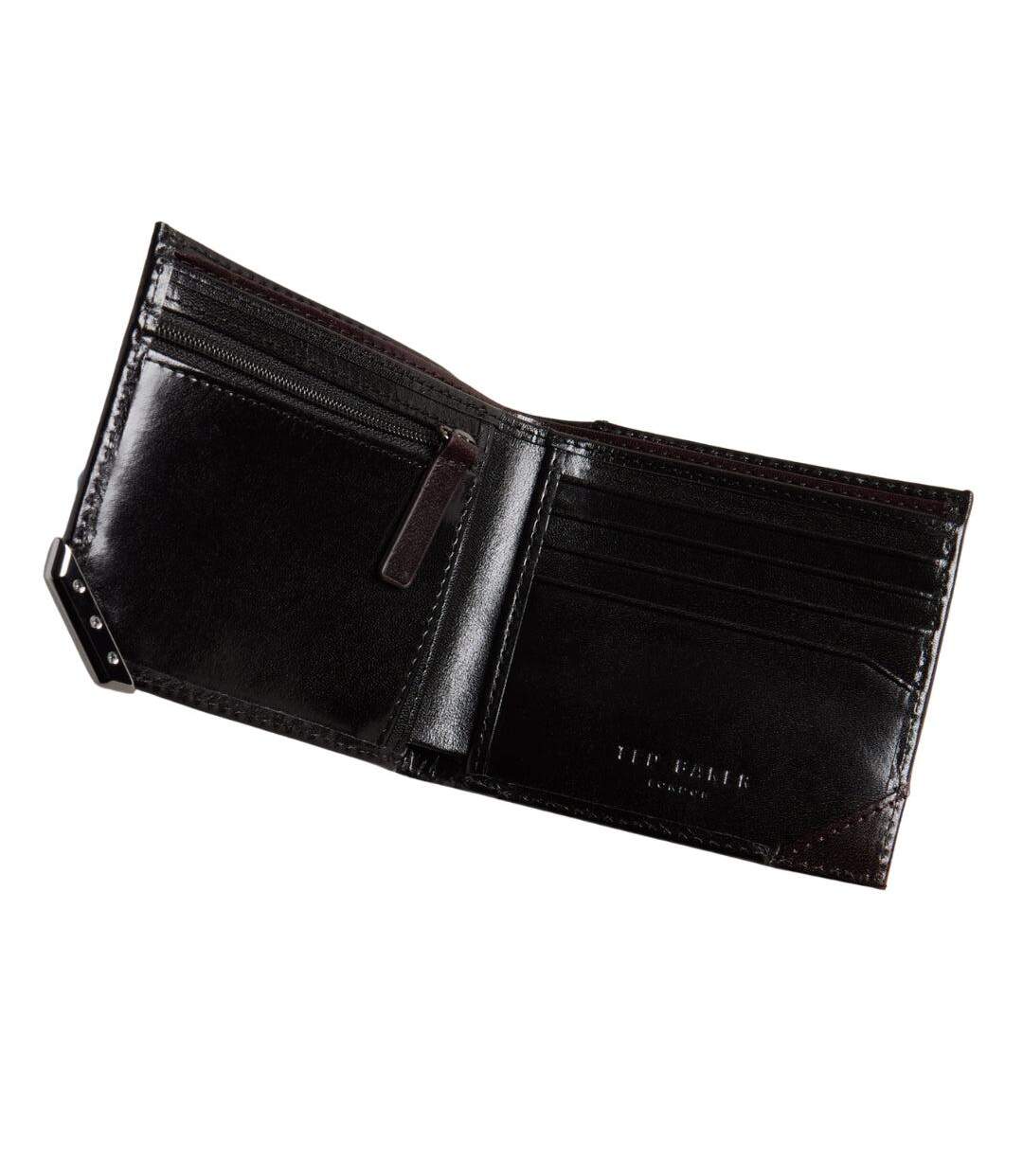 Portefeuille Motif/style Plié En 2 Kornerr Taille Unique Noir Ted Baker-3
