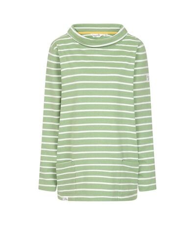 Sweat Motif/style Rayé Femme Vert Gazon Lazy Jacks