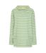 Sweat Motif/style Rayé Femme Vert Gazon Lazy Jacks-1