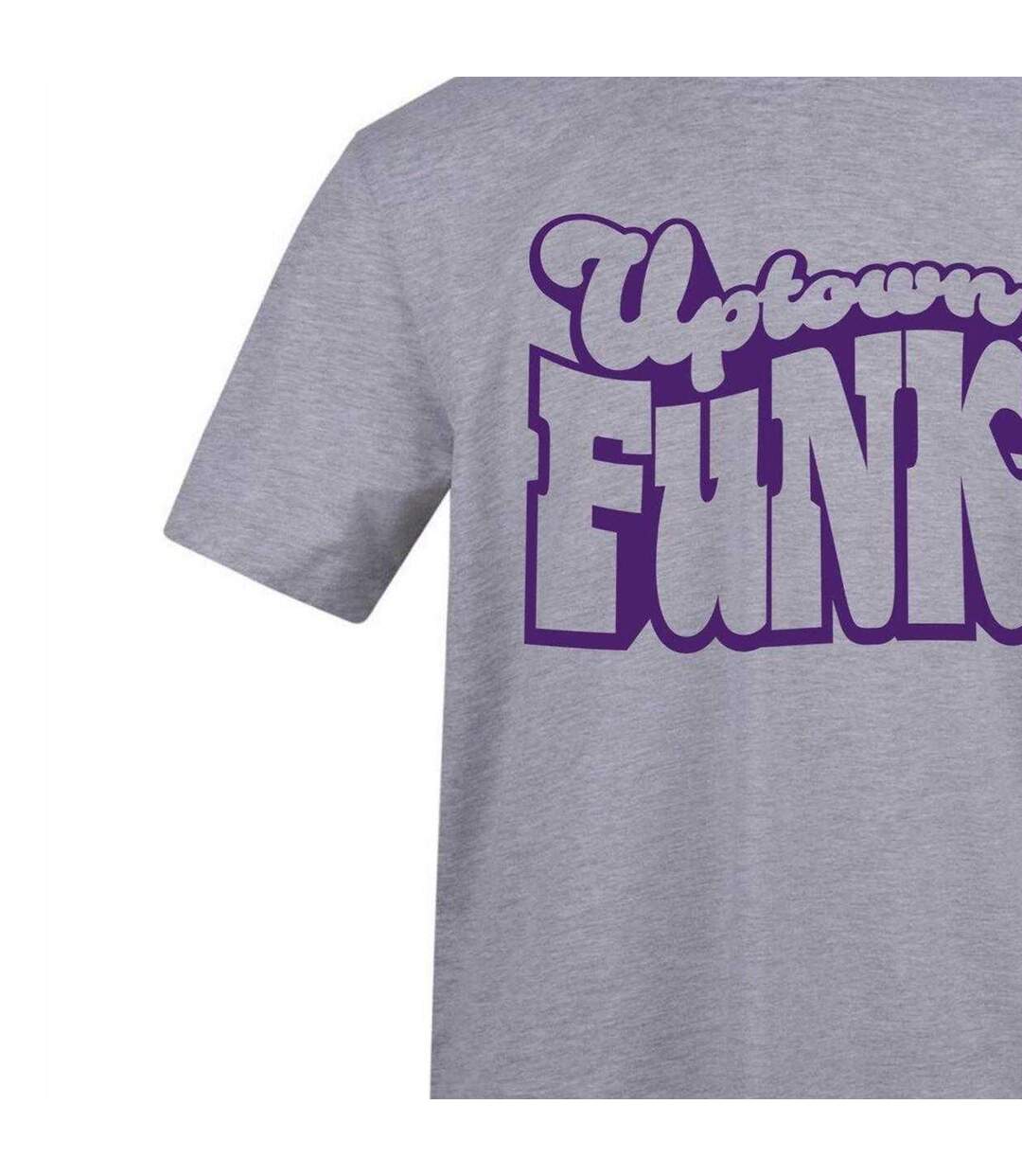 T-shirt Motif/style Imprimé Uptown Funk Adulte Gris AWD-3