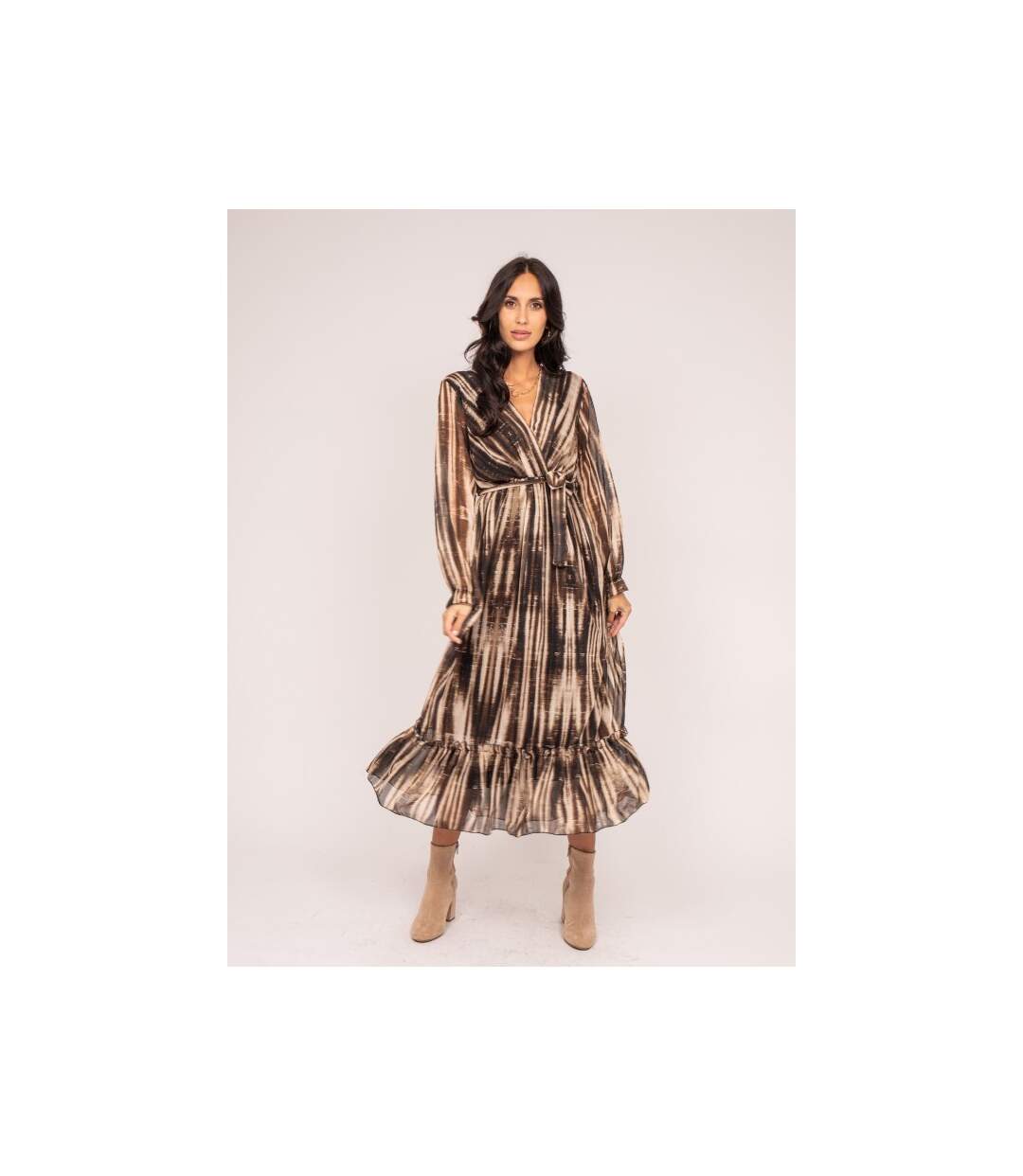 Robe longue motifs IZAN - Dona X Lisa-4