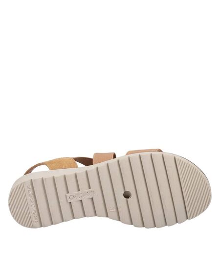 Fleet & Foster Womens/Ladies Freesia Leather Sandals (Tan) - UTFS10433
