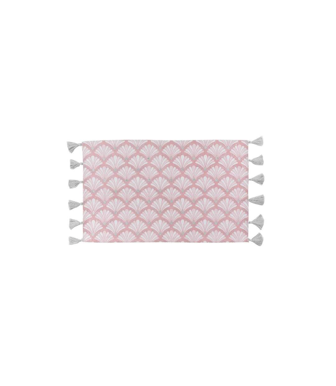 Tapis Déco à Pompons Art Chic 50x80cm Rose-1