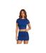 Womens/ladies Mesh Overlay Mini Skirt Blue Flecked Missy Empire-2