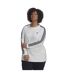 Haut Manches Longues Motif/style 3 Rayures Femme Blanc Adidas-2