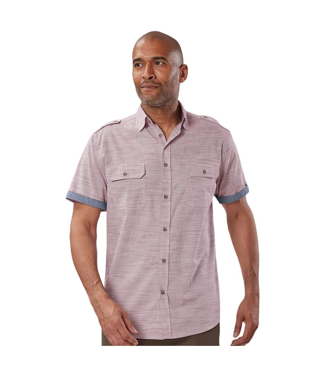 Chemise homme rose Atlas For Men-2