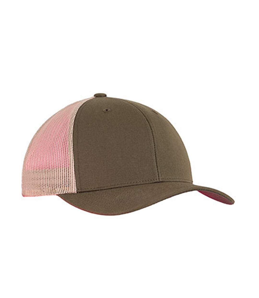Casquette Trucker Motif/style Rétro Vert Kaki Foncé Kaki Flexfit-2
