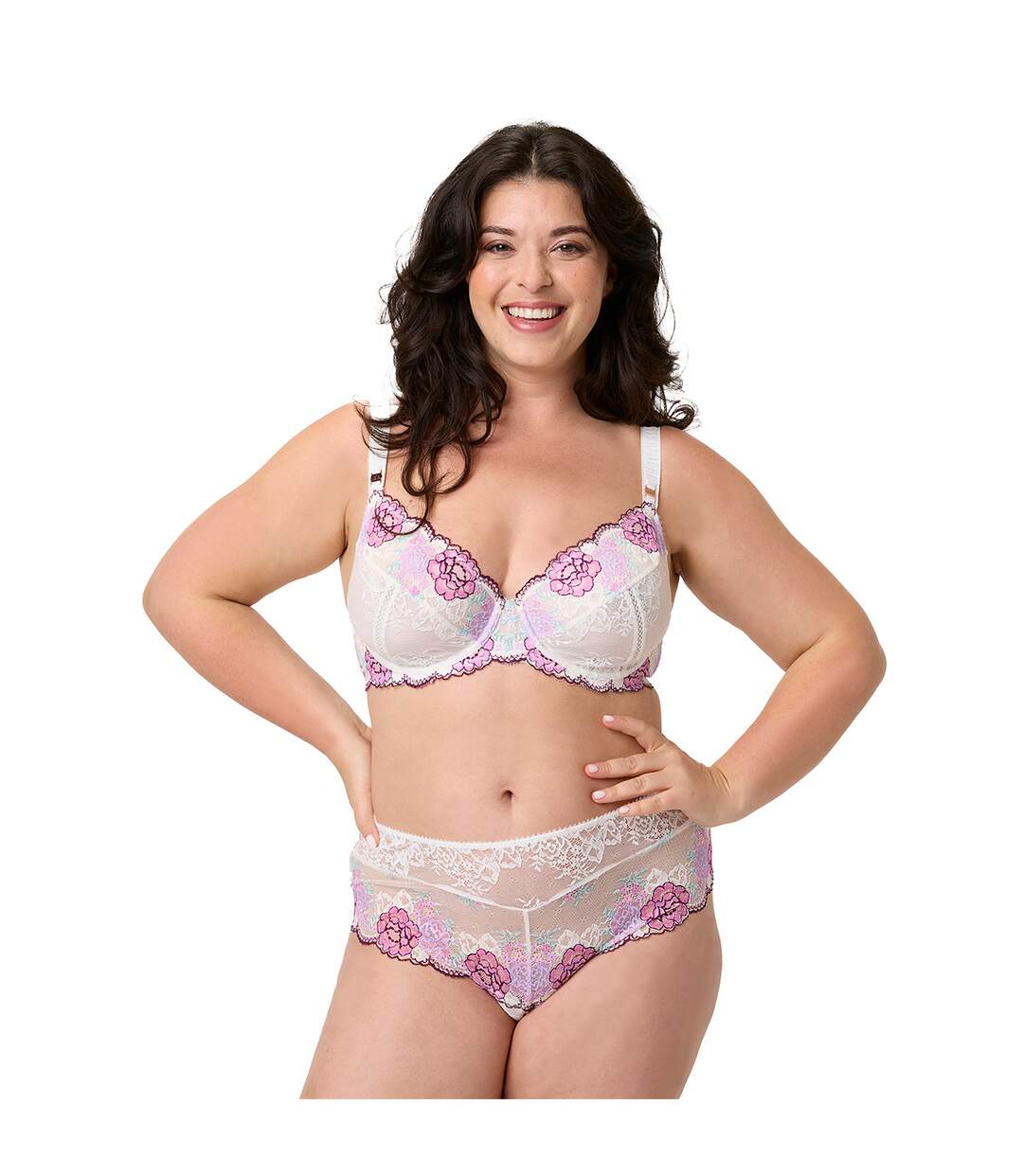 Soutien-gorge armatures grand maintien ivoire Glycine-4