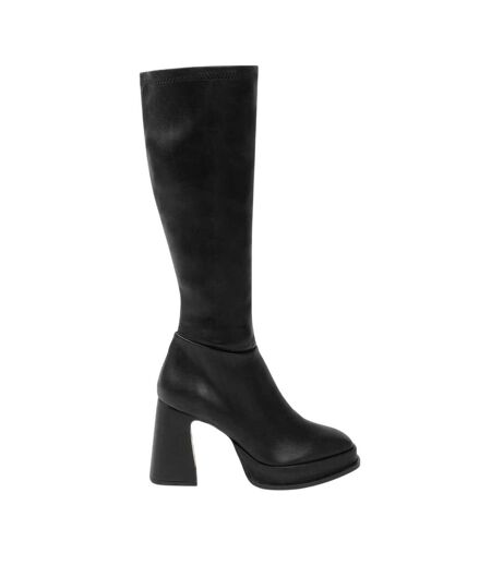 Bottes Hauteur Genoux Motif/style Rétro Femme Noir I Saw It First