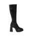 Bottes Hauteur Genoux Motif/style Rétro Femme Noir I Saw It First-1