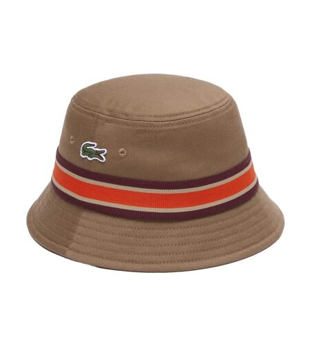 Bob marron mixte lacoste gabardine