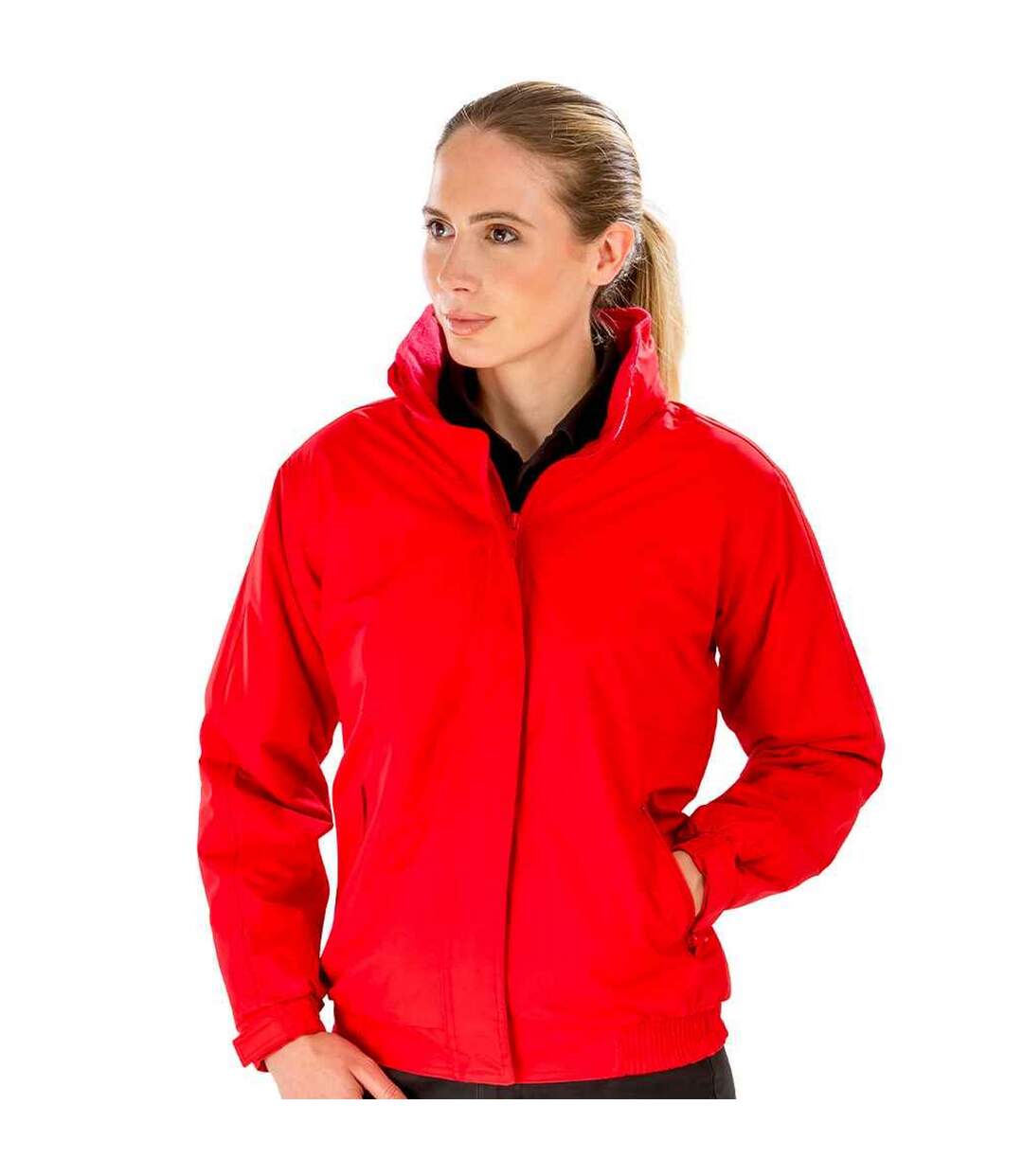 Womens/ladies channel jacket red Result Core