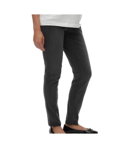 Jeggings de Grossesse Gris Femme Mamalicious Newamy - L