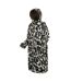 Unisex Adult Leopard Print Changing Robe Multicoloured Regatta-3