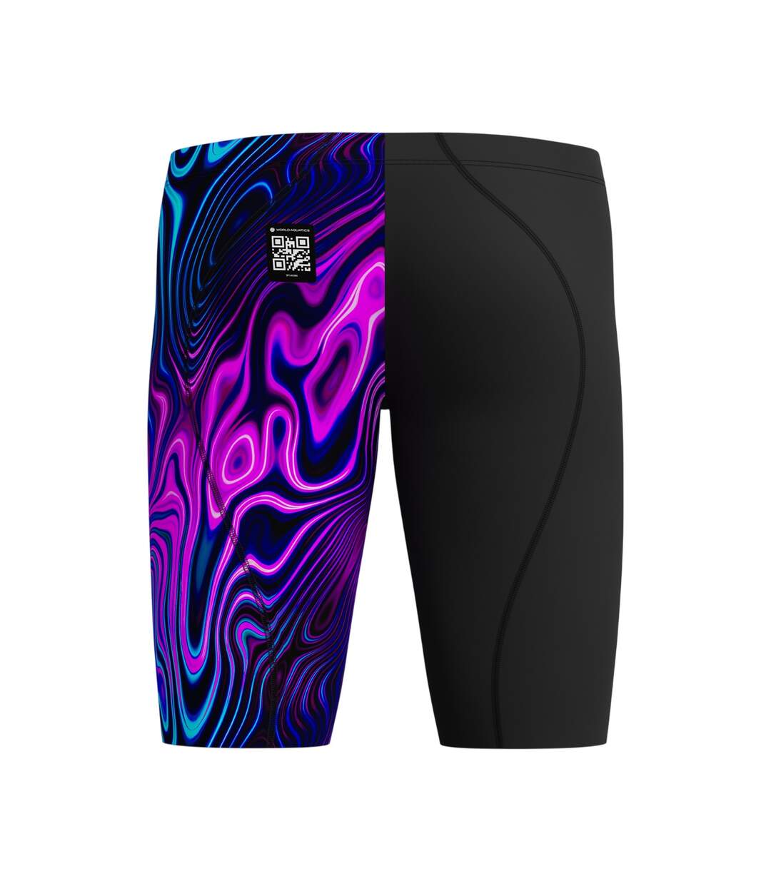 Mens Fastskin Lzr Ignite Gradient Jammer Shorts Black Purple Speedo-2