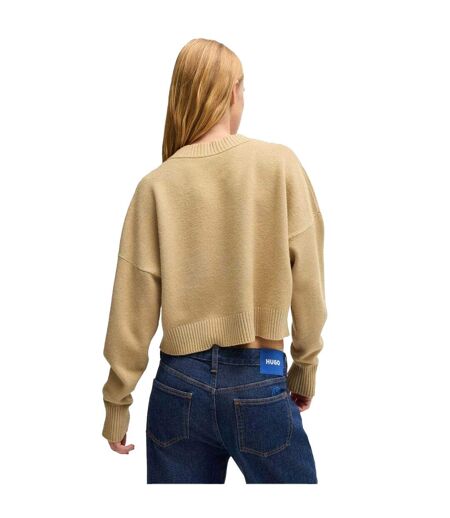 Sweat Sester B Femme Beige Hugo