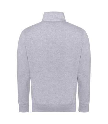 Sweat campus adulte gris chiné Awdis