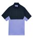 Mens Colour Block Half Zip Top Moonlight Navy Lyle & Scott-2