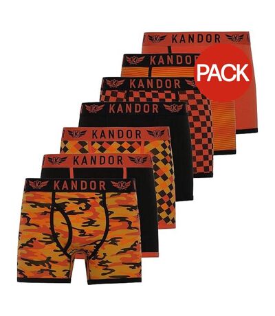 Boxers jeckers homme orange Kandor