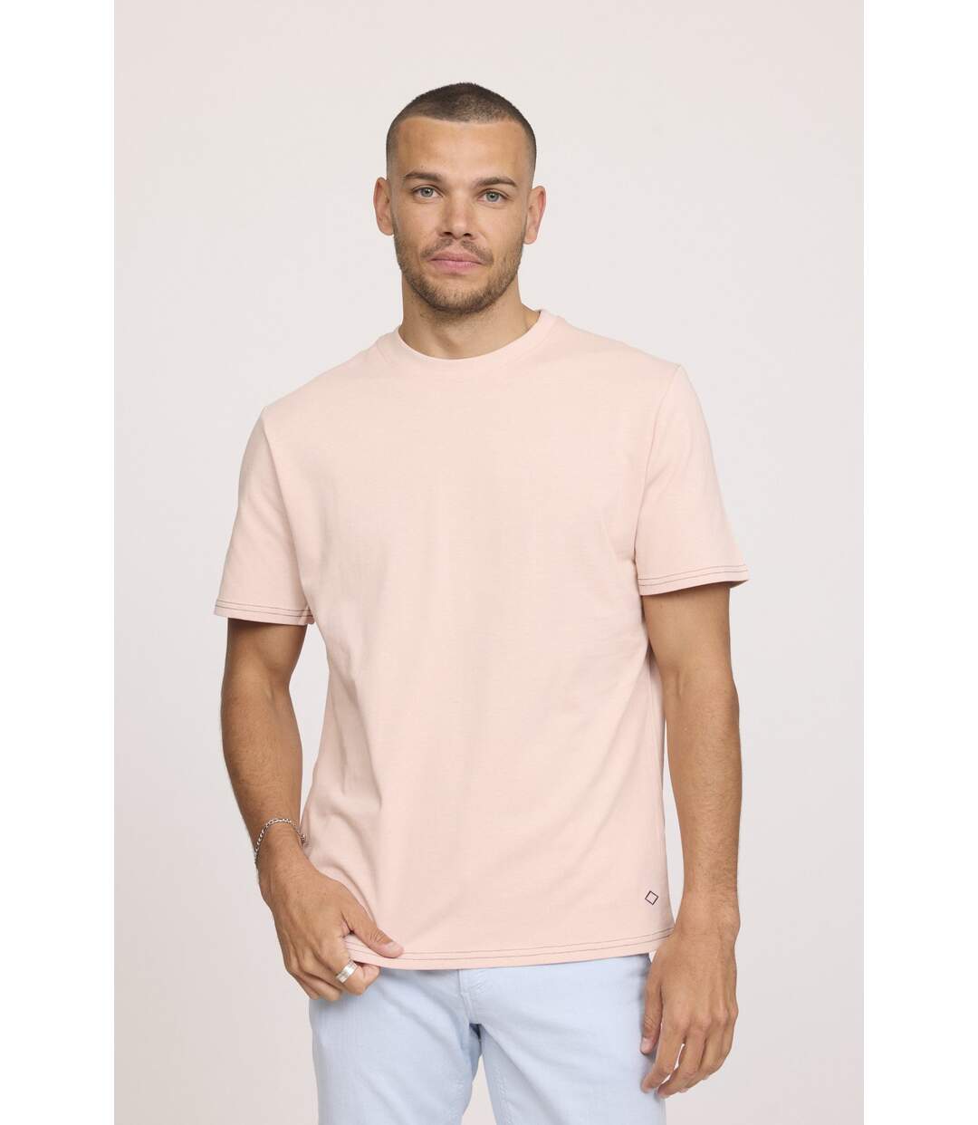 T-shirt AUBIN Rose Dragée-1
