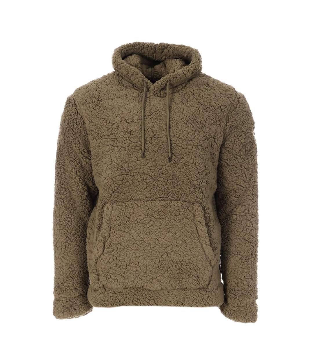 Sweat sherpa kaki homme paname brothers full zip-1