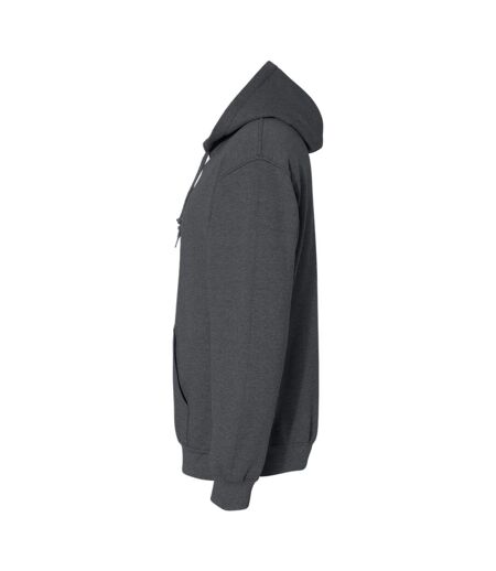 Sweat À Capuche Adulte Charbon Chiné Gildan