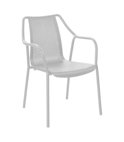 Fauteuil de jardin empilable en aluminium Bari