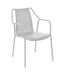 Fauteuil de jardin empilable en aluminium Bari