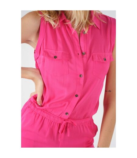 Combinaison pantalon couleur unie SAVINA