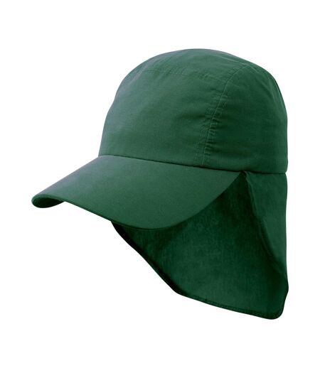 Casquette légionnaire enfant vert bouteille Result Headwear