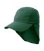 Casquette légionnaire enfant vert bouteille Result Headwear-2