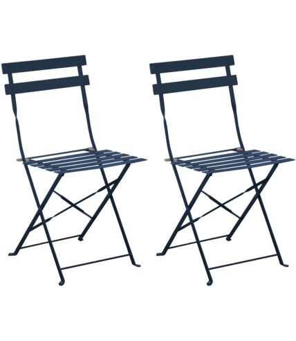 Chaises pliantes en acier Cuba (Lot de 2)