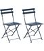 Chaises pliantes en acier Cuba (Lot de 2)