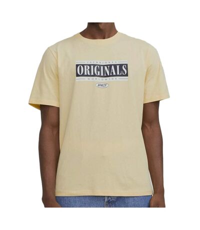 T-shirt Jaune Homme Jack & Jones Cobin - L