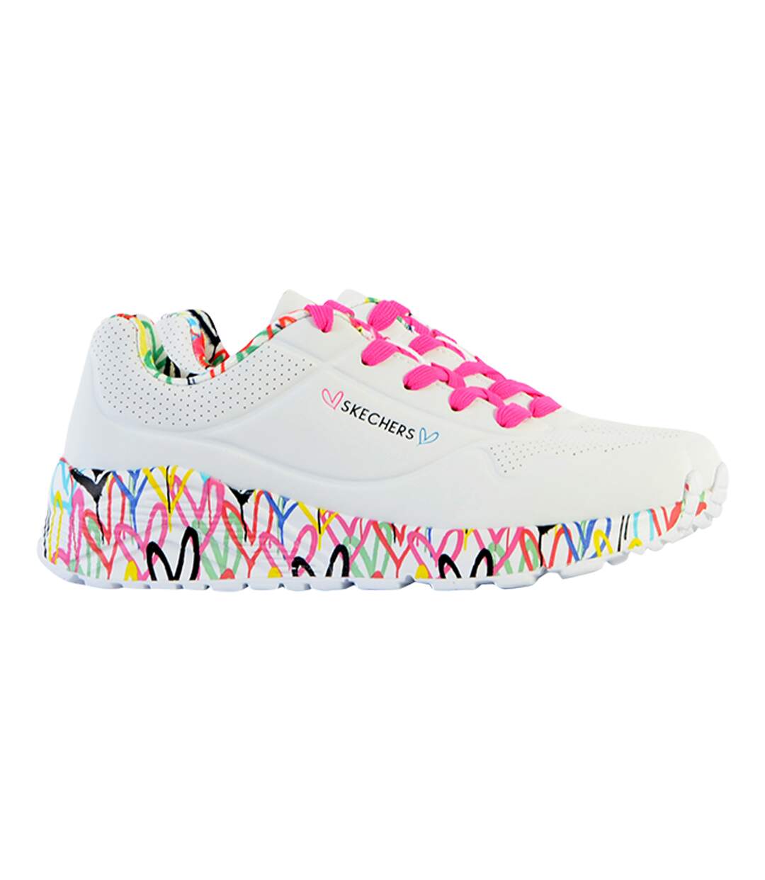 Basket Basse à Lacets Skechers Juniors Uno Lite-Lovely Luv-3