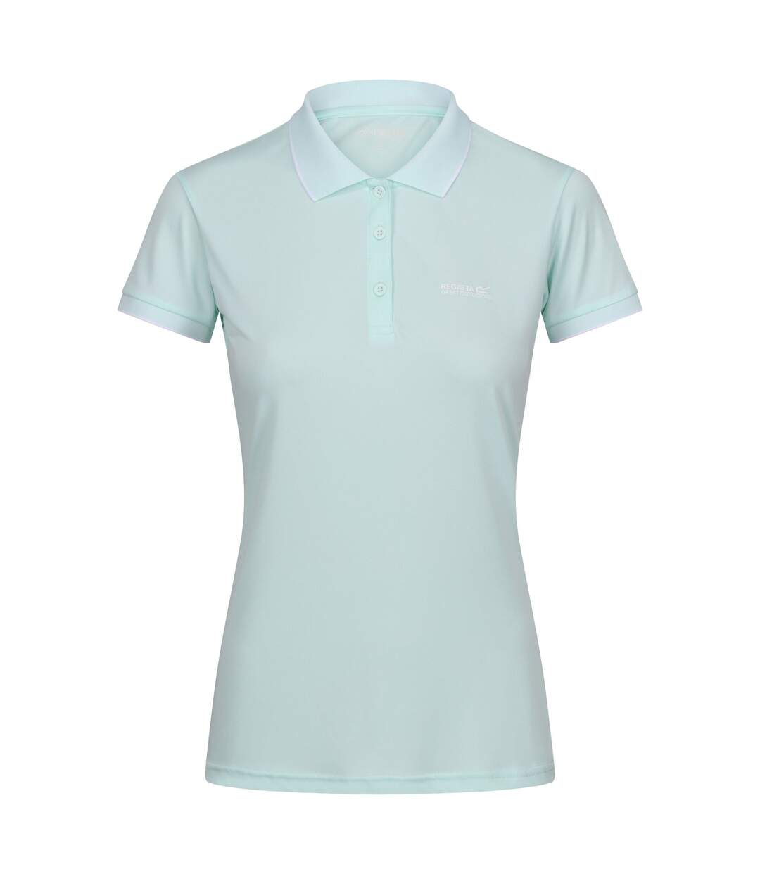 Polo manches courtes remex femme turquoise délavé uni Regatta