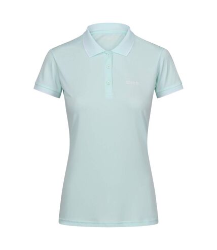 Polo manches courtes remex femme turquoise délavé uni Regatta