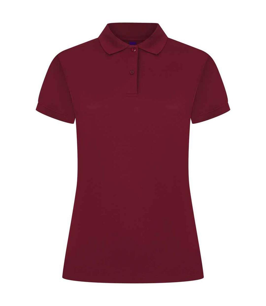 Womens/ladies pique polo shirt burgundy Henbury