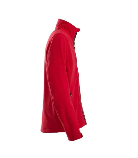 Mens Trial Soft Shell Jacket Red Printer