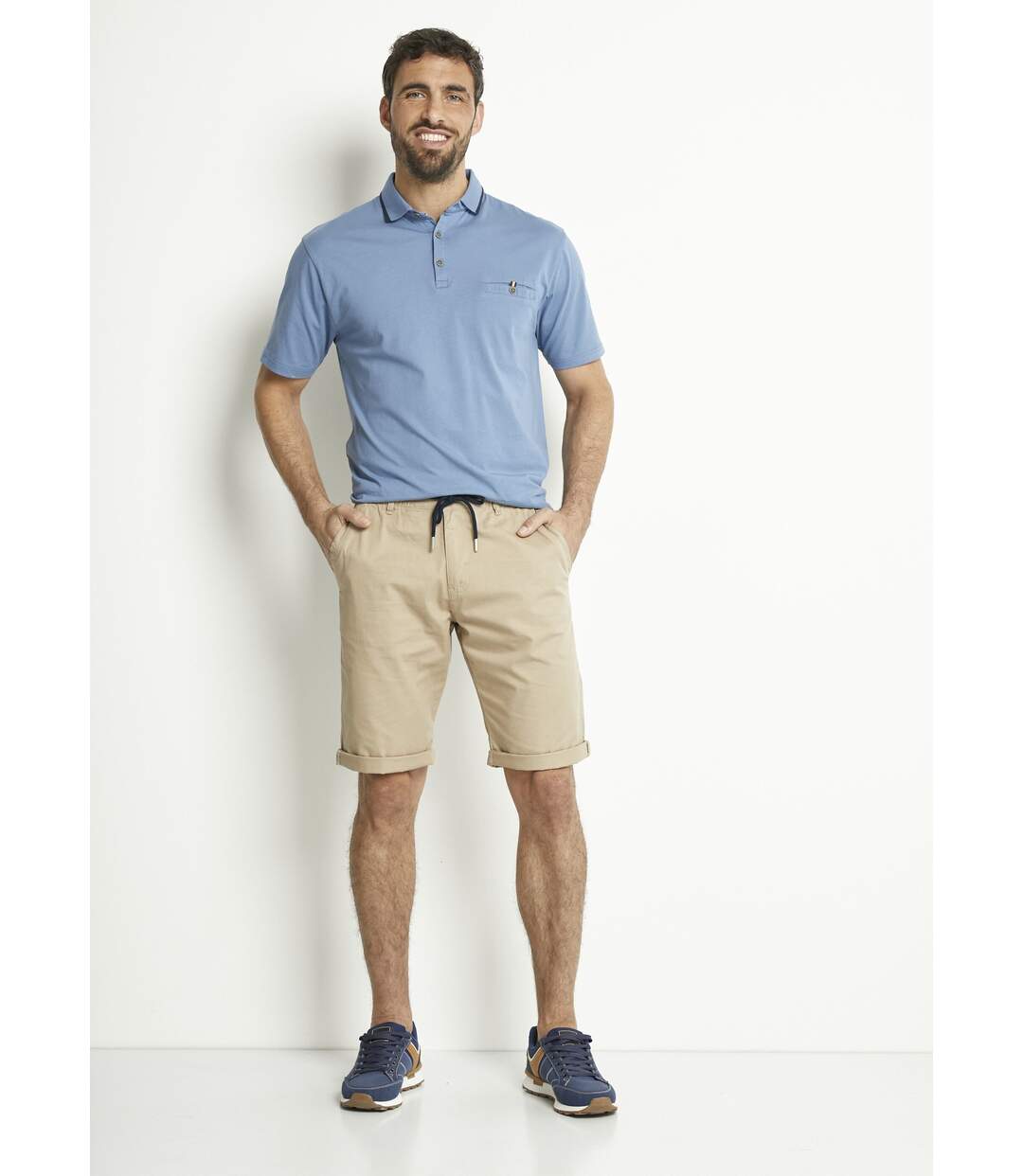 Bermuda coton ceinture élastiquée-3